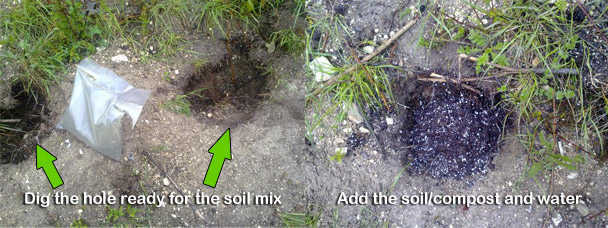 Outdoor growing soil prep